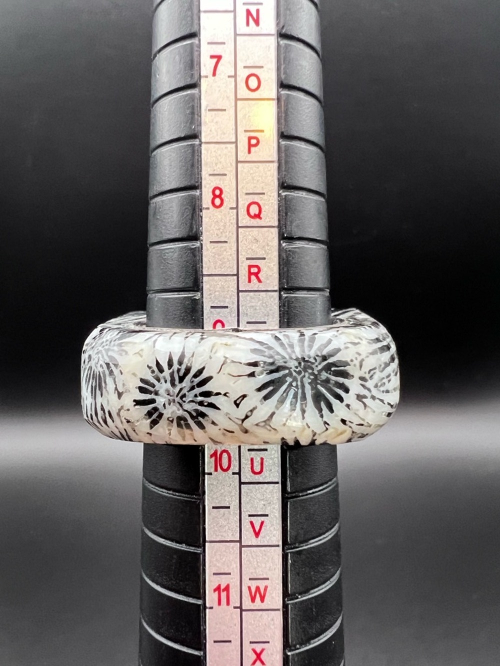 Sterling Silver & Resin Starburst Ring - Picture 7 of 7
